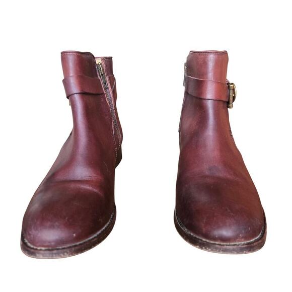 Frye Womens Redwood Leather Melissa Knotted Ankle Boots 8.5B Italian Western - Picture 3 of 10